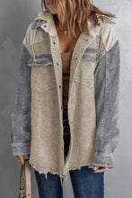 Load image into Gallery viewer, Snap Front Hooded Corduroy Shacket