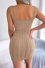 Load image into Gallery viewer, Cable-Knit Sleeveless Mini Dress