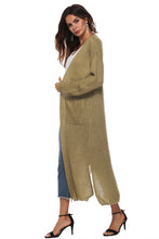 Load image into Gallery viewer, Long Sleeve Open Front Buttoned Cardigan