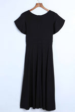 Load image into Gallery viewer, Flutter Sleeve Surplice Midi Dress