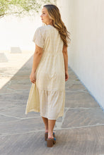 Load image into Gallery viewer, Spring Baby Full Size Kimono Sleeve Midi Dress in Cream