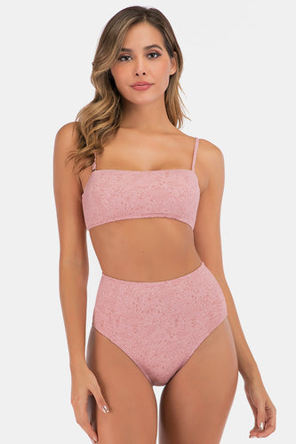 Floral Removable Spaghetti Strap Two-Piece Swimsuit