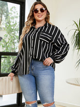 Load image into Gallery viewer, Plus Size Striped Shirt