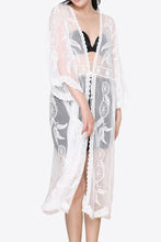 Load image into Gallery viewer, Tied Sheer Cover Up Cardigan