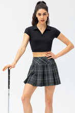Load image into Gallery viewer, Plaid Pleated Athletic Skort with Pockets