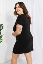 Load image into Gallery viewer, Chic in the City Full Size Rolled Short Sleeve Dress