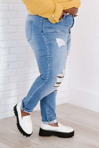 Untamed Full Size Run Leopard Lined Skinny Jeans