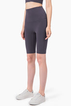 Load image into Gallery viewer, Breathable High-Rise Wide Waistband Biker Shorts