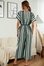 Load image into Gallery viewer, Ophelia Striped Wide Leg Jumpsuit