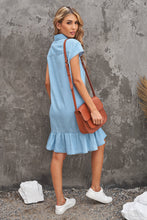 Load image into Gallery viewer, Nessa Button Front Ruffle Hem Dress
