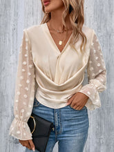 Load image into Gallery viewer, Swiss Dot Flounce Sleeve Blouse