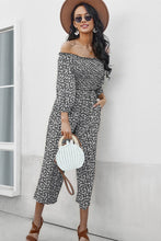 Load image into Gallery viewer, Ditsy Floral Off-Shoulder Wide Leg Jumpsuit