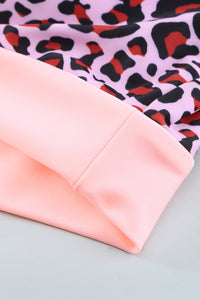 Leopard Tie-Knot High Waist Bikini Set