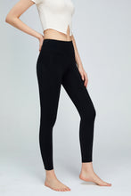 Load image into Gallery viewer, Seam Detail Wide Waistband Sports Leggings