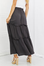 Load image into Gallery viewer, Summer Days Full Size Ruffled Maxi Skirt in Ash Grey