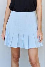 Load image into Gallery viewer, Only Mine Pleated Mini Tennis Skirt in Faded Blue