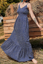 Load image into Gallery viewer, Ditsy Floral Spaghetti Strap Maxi Dress