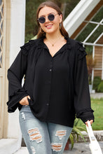 Load image into Gallery viewer, Plus Size Button-Up Shirt