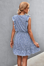 Load image into Gallery viewer, Ditsy Floral Ruffled V-Neck Dress