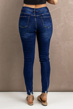 Load image into Gallery viewer, Distressed Button Fly Skinny Jeans