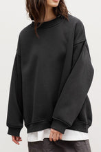 Load image into Gallery viewer, Oversize Round Neck Dropped Shoulder Sweatshirt