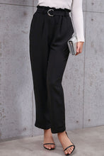 Load image into Gallery viewer, Belted Paperbag Waist Pants