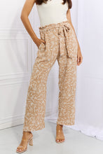 Load image into Gallery viewer, Right Angle Full Size Geometric Printed Pants in Tan