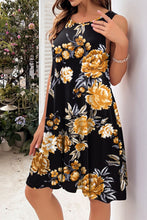 Load image into Gallery viewer, Printed Round Neck Sleeveless Dress