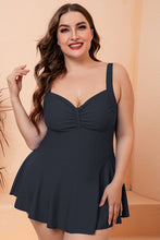 Load image into Gallery viewer, Full Size Gathered Detail Swim Dress