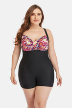 Load image into Gallery viewer, Plus Size Two-Tone One-Piece Swimsuit