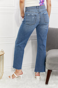 Full Size Melanie Crop Wide Leg Jeans