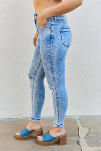 Emma Full size High Rise Distressed Skinny Jeans