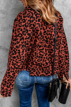 Load image into Gallery viewer, Leopard Print Raw Hem Jacket