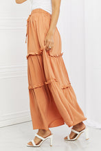 Load image into Gallery viewer, Summer Days Full Size Ruffled Maxi Skirt in Butter Orange