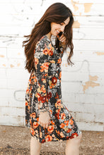 Load image into Gallery viewer, Floral Print Long Sleeve Dress