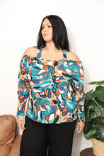 Load image into Gallery viewer, Sew In Love  Full Size High Neck Off Shoulder Criss Cross Top