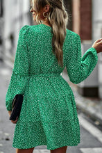 Load image into Gallery viewer, Floral Belted Puff Sleeve Mini Dress