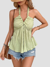 Load image into Gallery viewer, Halter Neck Sleeveless Tank Top
