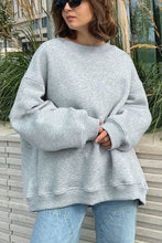 Load image into Gallery viewer, Oversize Round Neck Dropped Shoulder Sweatshirt