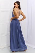 Load image into Gallery viewer, Captivating Muse Open Crossback Maxi Dress