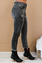Load image into Gallery viewer, Mid-Rise Distressed Jeans