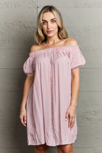Load image into Gallery viewer, Off The Shoulder Mini Dress