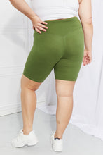 Load image into Gallery viewer, Fearless Full Size Brushed Biker Shorts in Olive