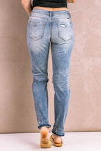 Load image into Gallery viewer, Splatter Distressed Acid Wash Jeans with Pockets