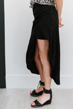 Load image into Gallery viewer, Glam It Up Ruched Satin Tulip Hem Skirt