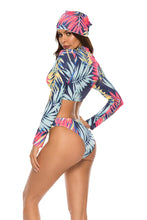 Load image into Gallery viewer, Printed V-Neck Three-Piece Swimsuit