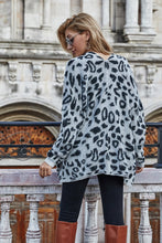 Load image into Gallery viewer, Leopard Longline Cardigan with Pockets
