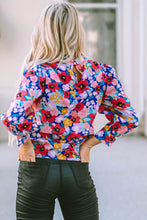 Load image into Gallery viewer, Printed Round Neck Long Sleeve Blouse
