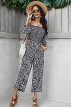 Load image into Gallery viewer, Ditsy Floral Off-Shoulder Wide Leg Jumpsuit