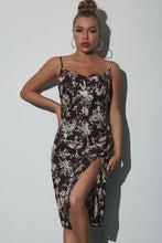Load image into Gallery viewer, Floral Spaghetti Strap V-Neck Backless Dress